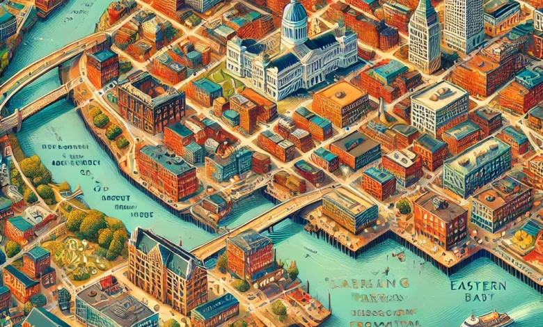 portland maine map​